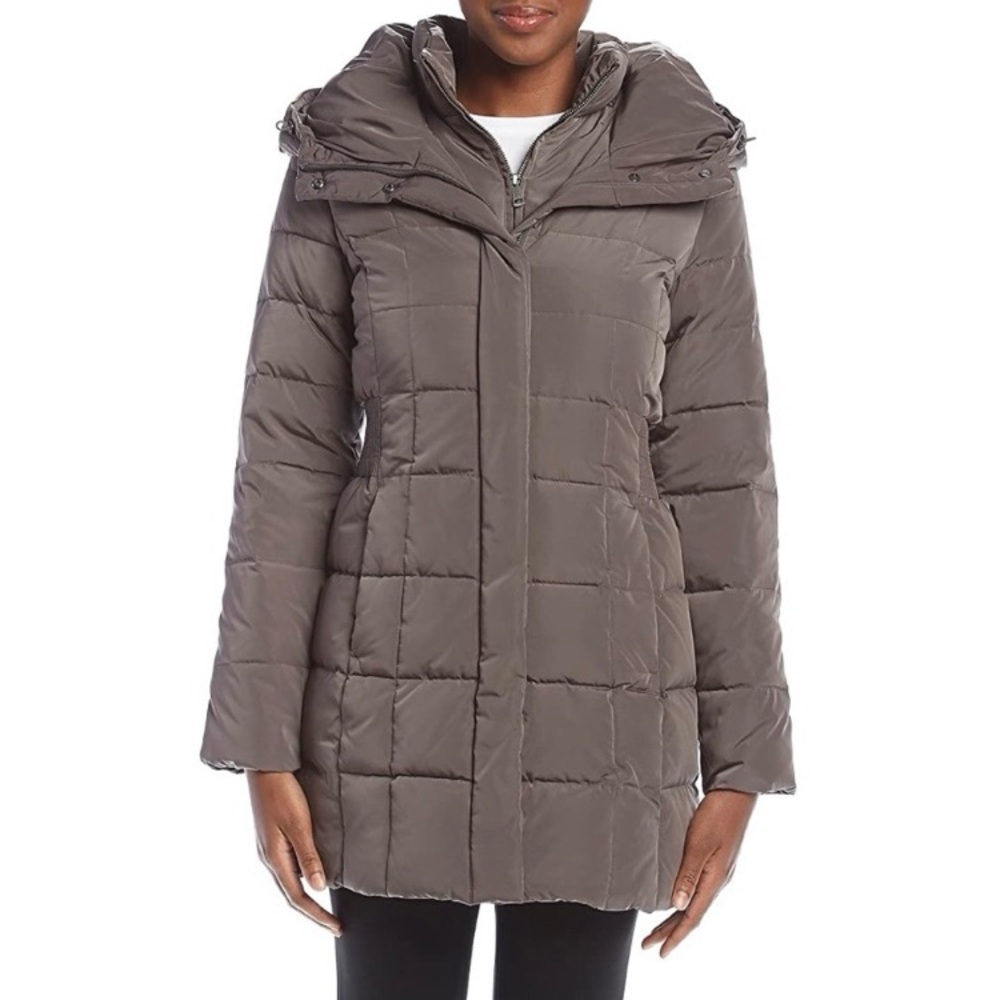 🌟SOLD🌟Cole Haan XL Carbon Grey Bib Insert Down & Feather Fill Coat NWT - Picture 1 of 6